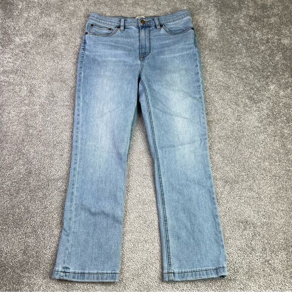 J. Crew Denim - J. Crew Billie Demi Jeans Women’s 29 Blue Cropped Boot High Rise Light Wash